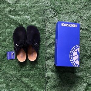 Birkenstock Black Suede Men's Shoes